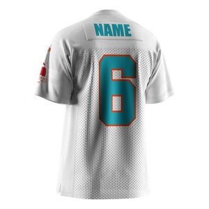 Camisetas de Fútbol Americano Personalizadas con Nombre y Número del Equipo, Sublimadas, de Malla de Secado Rápido, Tallas Grandes - Product Image 2