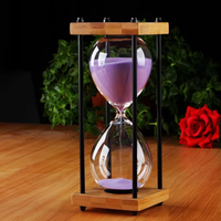 Minuteur sablier transparent moderne en gros, disponible en plusieurs tailles (S/M/L) pour la maison, le bureau, les jeux et la cuisine