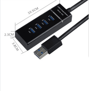 <b>USB</b> 3.0 4 Port <b>Hub</b> SuperSpeed External Expansion Plastic Desktop Connector - Product Image 2