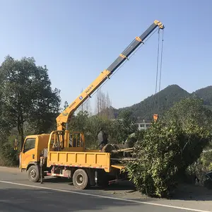 Mini Mobile 5 Ton Telescopic Boom Crane Mounted Famous Brand Dongfeng Truck Crane With Best Price