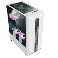 Boîtier PC ATX USB3.0 Tour de jeu en alliage d'aluminium compatible avec le verre trempé Boîtier PC de jeu en stock