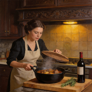 Wok en fonte <span class=keywords><strong>de</strong></span> haute qualité <span class=keywords><strong>de</strong></span> 32 cm avec couvercle en verre et poignée d'assistance - Poêle antiadhésive pré-assaisonnée pour les repas en famille - Product Image 2