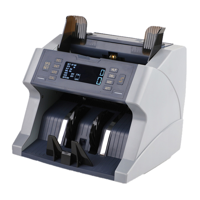 Portable Top Loading Bank Note Professional  Bill Multi Banknote Money Counter and Cash Currency With Calculator
