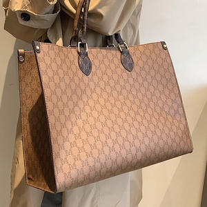 Luxury Letter Print Large <strong>Laptop</strong> Totes Bags for <strong>Women</strong> Leather Office Duty <strong>HandBag</strong> with Custom Printed logo - Product Image 1