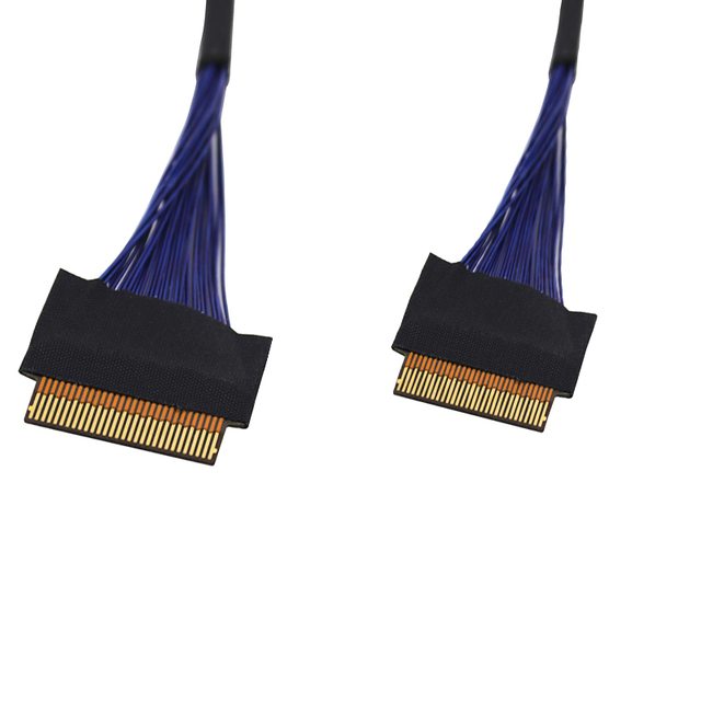 30-Pin FPC to 30-Pin FPC Micro Coaxial MCC Copper Cable Assembly LVDS Cable