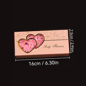 Juego de Regalo de Jabones en Forma de Rosa de Doble Corazón, Recuerdos de Boda, Regalos para el Día de la Madre, Jabones Eternos en Forma de Flores para Regalos de Boda - Product Image 3