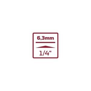 GEDORE Rouge R42461406 Douille de tournevis 1/4 "TX BO T25 Longueur 37 mm - Product Image 2