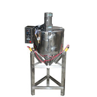 Cuve de mélange conique pour liquides chauffants et isolants, avec agitateur électrique intégré, pour l'emballage de pâtes