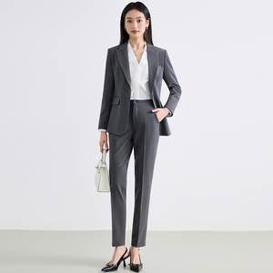 <span class=keywords><strong>Traje</strong></span> <span class=keywords><strong>Azul</strong></span> <span class=keywords><strong>Marino</strong></span> <span class=keywords><strong>para</strong></span> <span class=keywords><strong>Mujer</strong></span>, Nuevo Vestido de Manga Larga <span class=keywords><strong>para</strong></span> Entrevista, Examen Público, <span class=keywords><strong>Traje</strong></span> de Negocios, Moda Otoñal - Product Image 2
