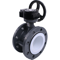 Vanne papillon à pince manuelle en acier au carbone OEM PN 1.6 Mpa avec étanchéité PTFE pour milieu aquatique
