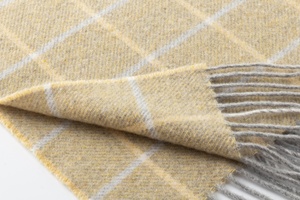 Hengtai bán buôn LEN KẺ SỌC Chăn với rìa 50% Len 50% polyester ném Chăn len ném giá rẻ chăn - Product Image 3