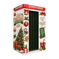 Cabina de Fotos Portátil Personalizada con Pantalla Táctil, Compatible con Cámaras, Impresión Autoservicio, NFC y Wi-Fi, Ideal para Fiestas