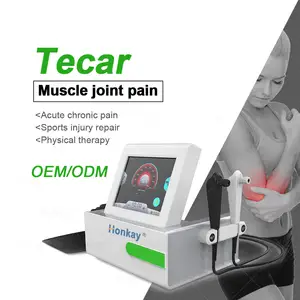 Factory radio frequency chronic musculo-articular treatment insulator capacitive electrode RF diathermy smart tecar machine