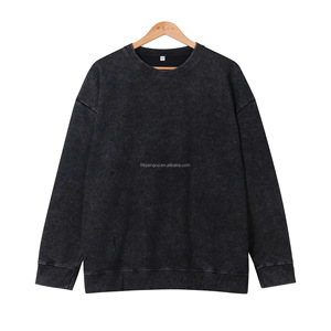 Sudaderas y Hoodies Personalizadas Extra Grandes, 100% Algodón Ecológico, Lavado Ácido, Bordadas, para Hombre, Otoño, Unisex - Product Image 3