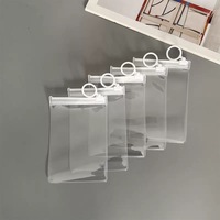 Mini sac à fermeture éclair en PVC givré personnalisé EVA poignée thermoscellée petite fermeture à glissière étanchéité bijoux chaussette emballage quantité minimale de commande 100 pièces pour montres
