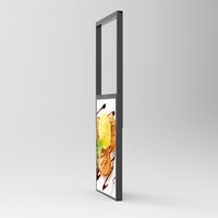 Pantalla Publicitaria Colgante de Doble Cara para Centros Comerciales, 4K de Alto Brillo, Pantalla LCD Transparente Portátil