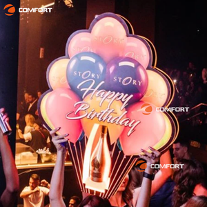 Bar ruhu şarap bira gece kulübü şarj edilebilir plastik akrilik işıklı likör raf tutucu standı Led şişe servisi - Product Image 1