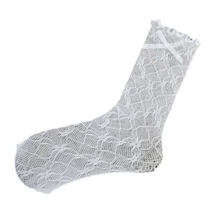 الدانتيل رقيقة محبوك الجوارب طاقم النمط الياباني الرجعية جوفاء مع القوس العجل مثير Jk لوليتا الربيع الصيف رغبة نقية فتاة ساخنة - Product Image 5