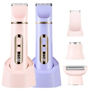 Rasoir électrique indolore pour femmes, épilateur, rasoir facial et tondeuse pour les poils du bikini, pour usage domestique - Product Image 1