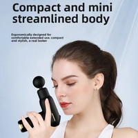 Mini pistolet de massage silencieux portable pour tissus profonds, 4 têtes, rechargeable par USB, pour le corps, la taille, le cou, le dos, les épaules