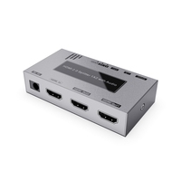 DTECH DT-7212A(GS) 1 Input 2 Output HDMI 4K 60Hz 1x2 dengan Distributor pemisah Audio untuk proyektor TV