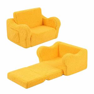Canapé en peluche lavable en machine au design convivial pour enfants, salon, chambre d'enfant, salle de jeux - Product Image 1