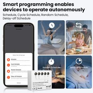 Module d'interrupteur intelligent WiFi 6 Avatto Tuya <span class=keywords><strong>Mini</strong></span>, signal robuste, plus grand nombre d'appareils, 16A, programmation, compatible <span class=keywords><strong>Google</strong></span> <span class=keywords><strong>Home</strong></span>, Alice, Alexa - Product Image 4
