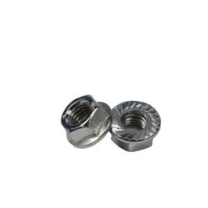 Écrou à bride hexagonale DIN6923 en acier au carbone galvanisé haute résistance de qualité supérieure à vendre - Product Image 1