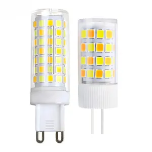 Özelleştirilmiş 220V G4 G9 LED mısır ampul üç renk anahtarı kesimli karartma renk değiştiren lamba seramik iki renkli 5W ışık kaynağı