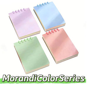 Blocco Note Portatile in Cartone da 80 Fogli con Chiusura in Plastica, Taccuino Piccolo Senza Fori in Metallo - Product Image 4