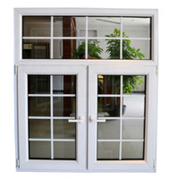 Fenêtres PVC personnalisées Fenêtres coulissantes en verre double avec gril Design Fenêtres et portes UPVC
