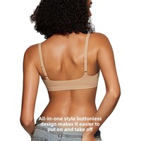 Soutien-gorge de sport et yoga confortable, léger, sans coutures, à maintien élevé, respirant, 100 % nylon, sans rembourrage, avec bretelles non ajustables