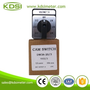 DW26-20-3 + YH5-3 48x60mm Điện áp quay Selector Thiết bị chuyển mạch <span class=keywords><strong>cam</strong></span> Thiết bị chuyển mạch - Product Image 2