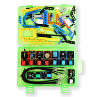 Kidsbits STEM Education, Bloques de Construcción Electrónicos para Codificación, Kit de Estación Meteorológica, Kit de Sensores de Programación con Placa Pico