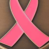Épinglette en métal rose, ruban rose, emblème émaillé rond pour la sensibilisation au cancer du sein