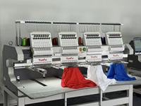 Máquina de Bordar Comercial Duradera de 4 Cabezas, Fácil Operación, Control Inteligente para Prendas Terminadas
