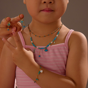 Accessori per <span class=keywords><strong>gioielli</strong></span> per bambini in acciaio inossidabile con perline in acciaio inossidabile ciondoli per abiti con perle e ciondoli per bambini - Product Image 1