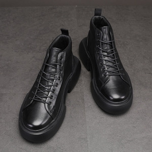 Botas de Trabajo de Cuero Resistentes para Hombre, Botas de Seguridad Industriales con Puntera de Acero para Trabajo Pesado - Product Image 4