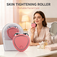 Mini masseur facial anti-âge 3D à micro-courant, mini masseur de beauté portable à haute intensité, pour le visage et le cou, amincissant et liftant