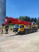 Grue de chantier Sany d'occasion 80 tonnes, modèle 2022, en excellent état, moteur puissant, hauteur de levage 60m, vente chaude