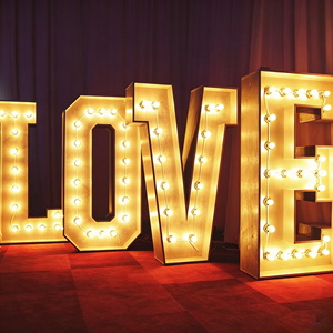 Metal Marquee Ampersand Light 3FT LED Indoor Decorative Sign Warm White 2700K Soft Glow Modern Style - Product Image 3