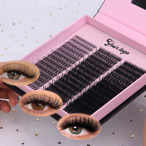 Wholesale 30P-200P DIY <strong>Lash</strong> Extension Segment <strong>Cluster</strong> Eyelash Extensions <strong>Lash</strong> <strong>Clusters</strong> Private Label Diy <strong>Lash</strong> Kit Custom Logo - Product Image 2