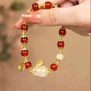 Cadeau d'anniversaire antique petit bracelet lapin de jade design haute beauté avec explosifs nouveau style pour <span class=keywords><strong>les</strong></span> <span class=keywords><strong>amis</strong></span> - Product Image 6