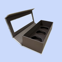 Scatole di Imballaggio in Cartone Rigido Kraft con Rivestimento UV e Laminazione Lucida Personalizzabili per Profumi, Orologi, Gioielli, Spedizioni, Confezione Regalo Nera