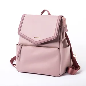 Personalized Designs Vegan Leather Diaper Bag Backpack Waterproof Nylon Mummy Baby bags