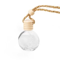 Bouteille vide de parfum pour voiture, diffuseur rond de 15 ml, pendentif décoratif, désodorisant pour voiture, vente en gros