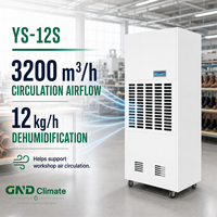 Nouveau déshumidificateur industriel électrique avec une capacité de 12 kg/h, conception mobile pour la fabrication de cuir et de chaussures