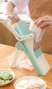 Vendita calda uso domestico in acciaio inox utensili da taglio per alimenti sostituibili mandolino affettatrice Chopper facile manuale frese in plastica - Product Image 3