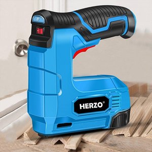 HERZO-Kit de pistola clavadora inalámbrica de 4V, 2 en 1, cargador USB recargable, pistola de clavos eléctrica de acero de grado DIY - Product Image 6