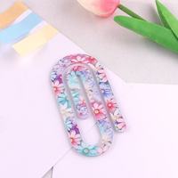 Nuevo Marcador de Papel Acrílico Impreso, Clip para Papel, Material de Papelería, Soporte para Tarjetas de Archivo, Colgante DIY